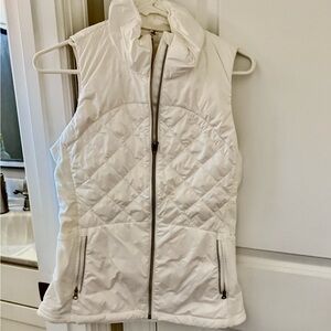 Lululemon Athletica White Zip-Up Vest